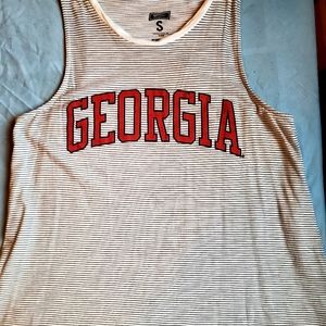 Womens Georgia football tank top